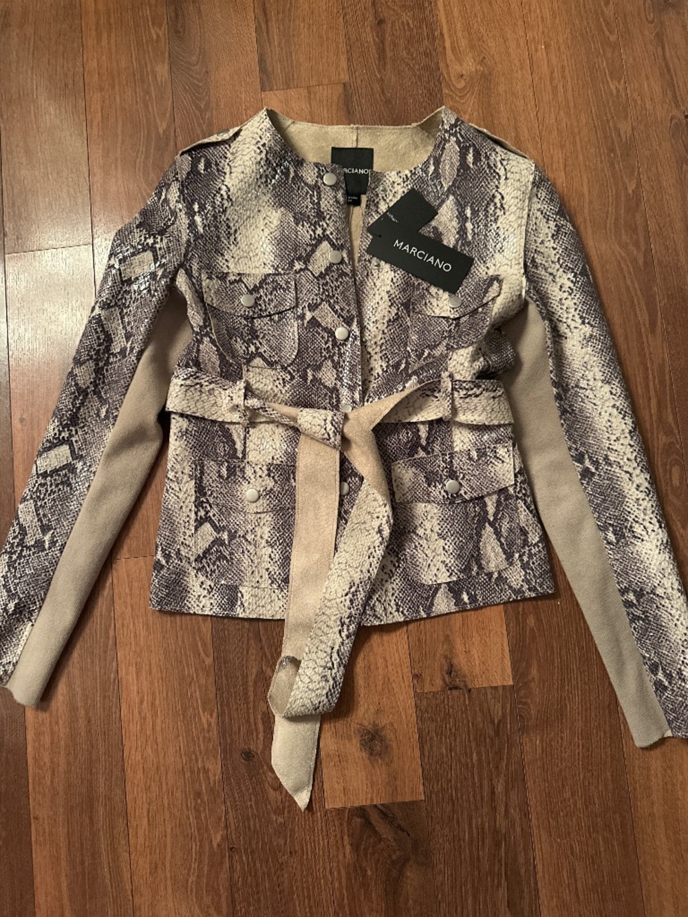 Marciano Leather Suede Adellina Jacket. XS